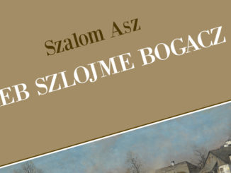 fragment okładki powieści Reb Szlojme Bogacz